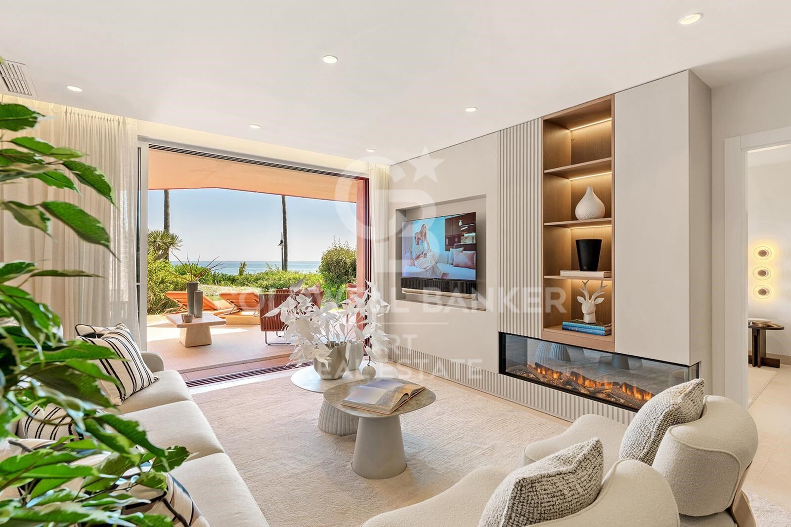 Traumhafte Wohnung direkt am Strand mit spektakulärem Meerblick an der New Golden Mile, Estepona