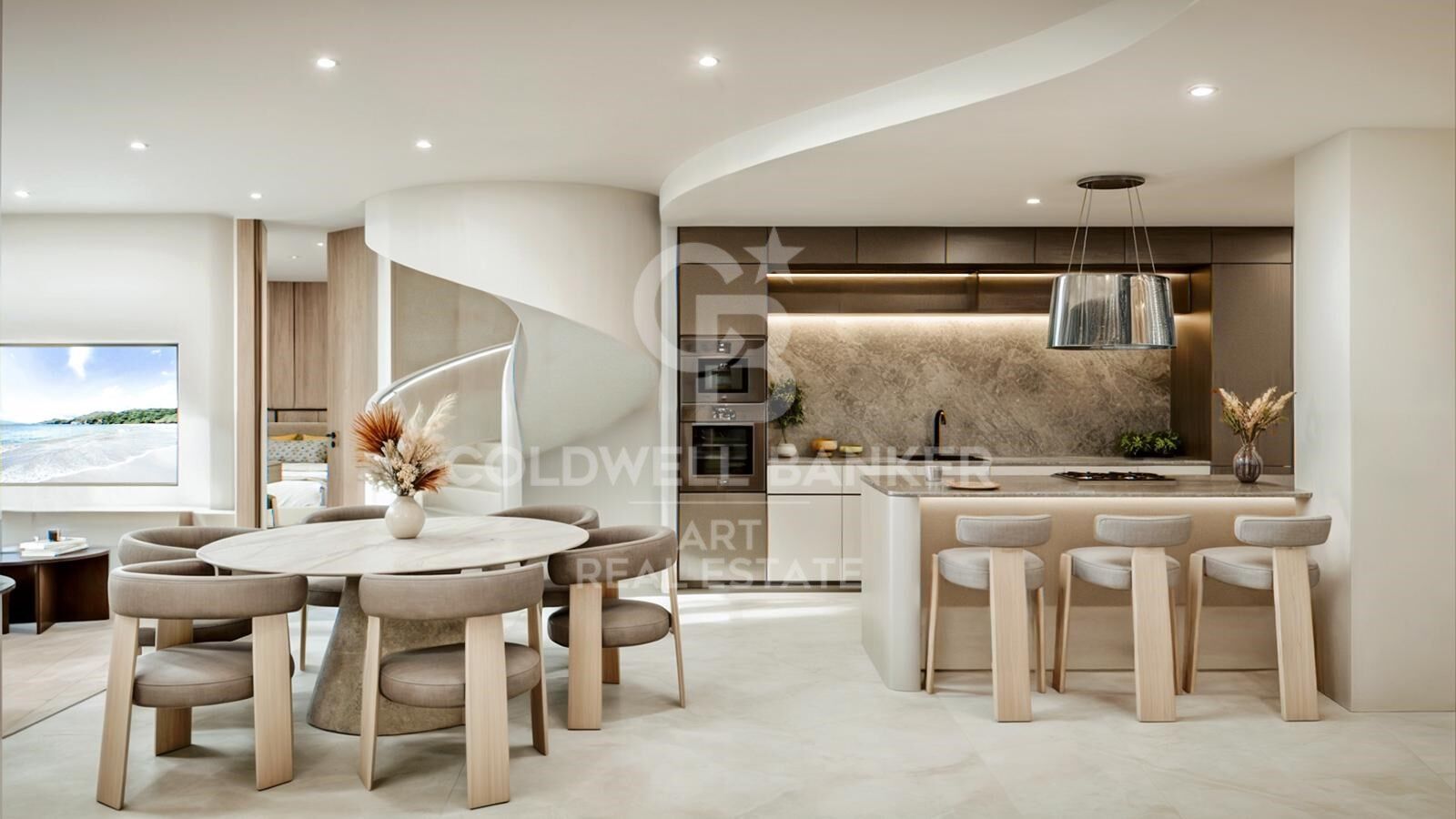 Penthouse with panoramic sea views and rooftop terrace in El Velerín, Estepona