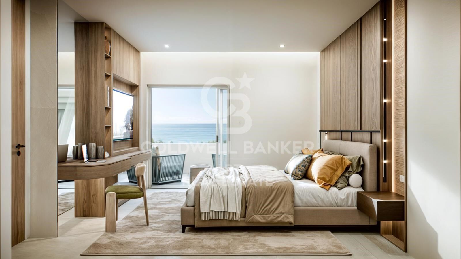 Penthouse avec vue panoramique sur la mer et terrasse sur le toit, El Velerín, Estepona