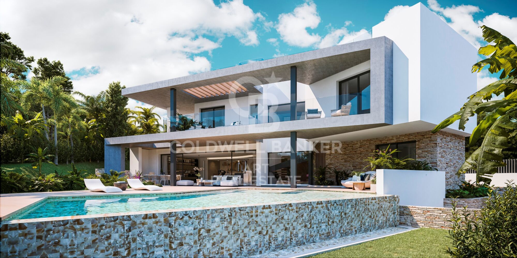 Impresionante Villa con vistas al mar en La Milla de Oro, Marbella