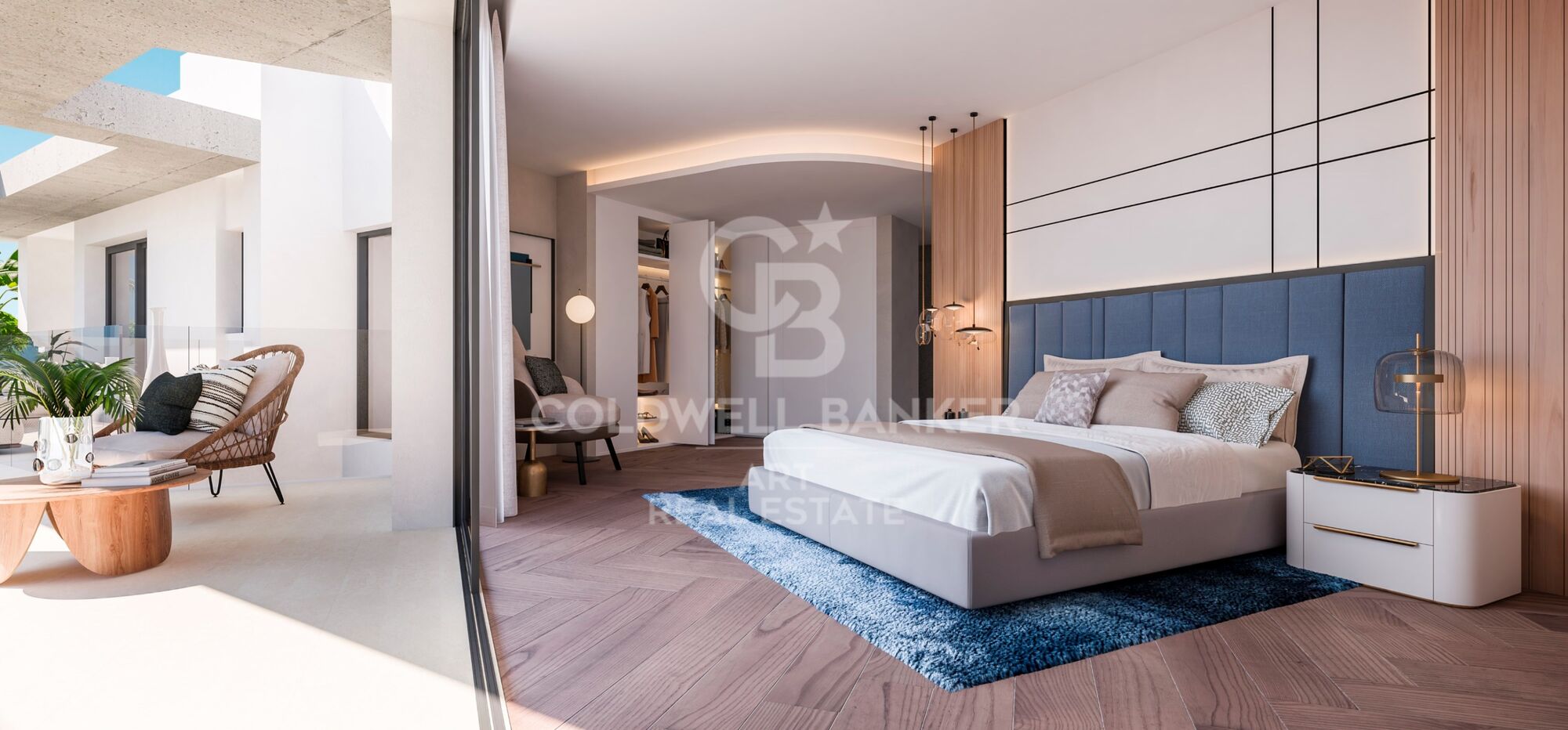 Villa impressionnante avec vue sur la mer sur le Golden Mile, Marbella