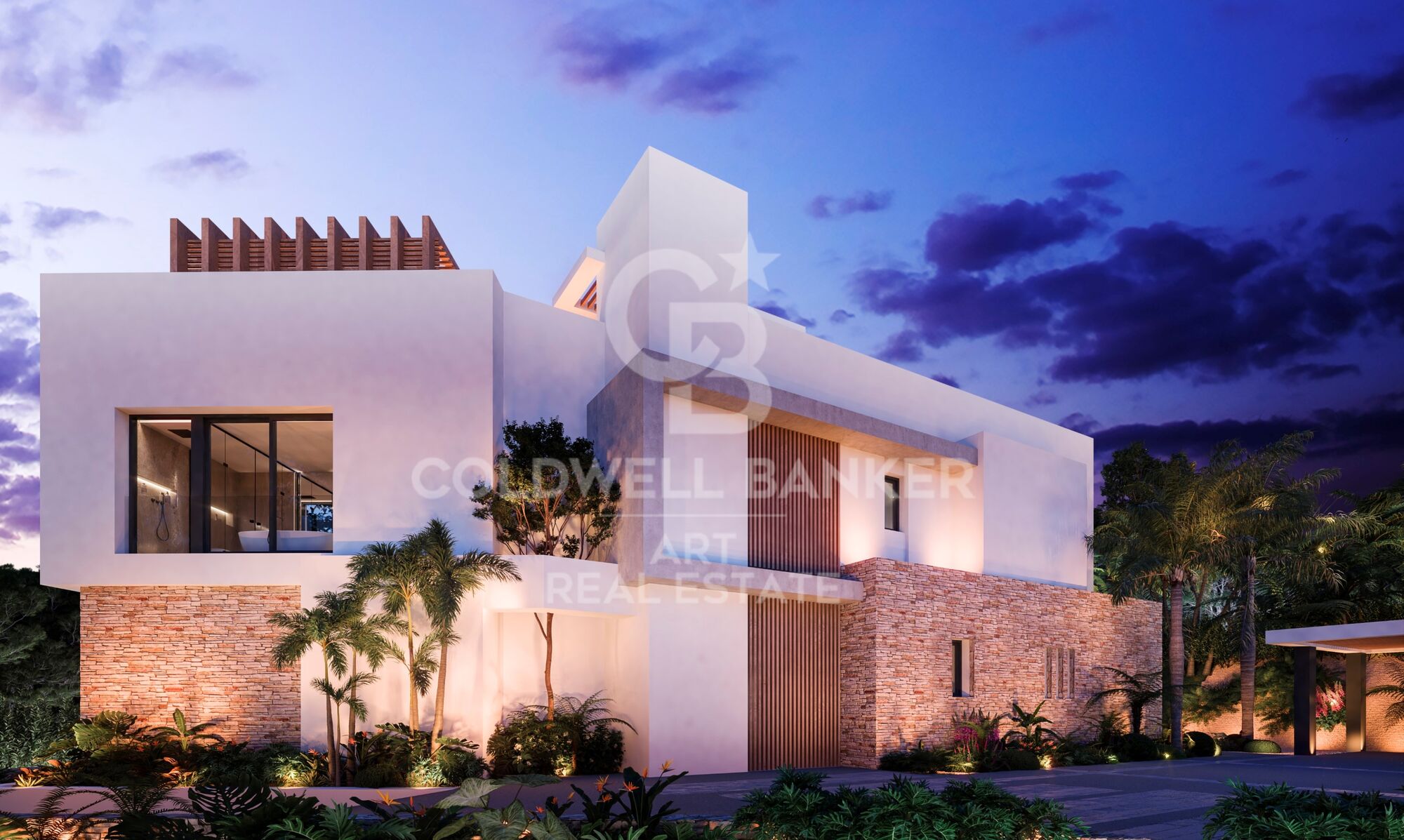 Villa impressionnante avec vue sur la mer sur le Golden Mile, Marbella