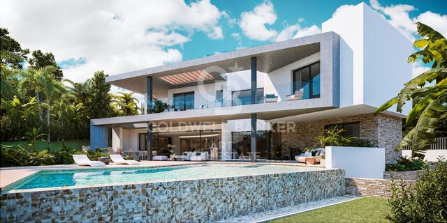 Beeindruckende Villa mit Meerblick an der Goldenen Meile, Marbella