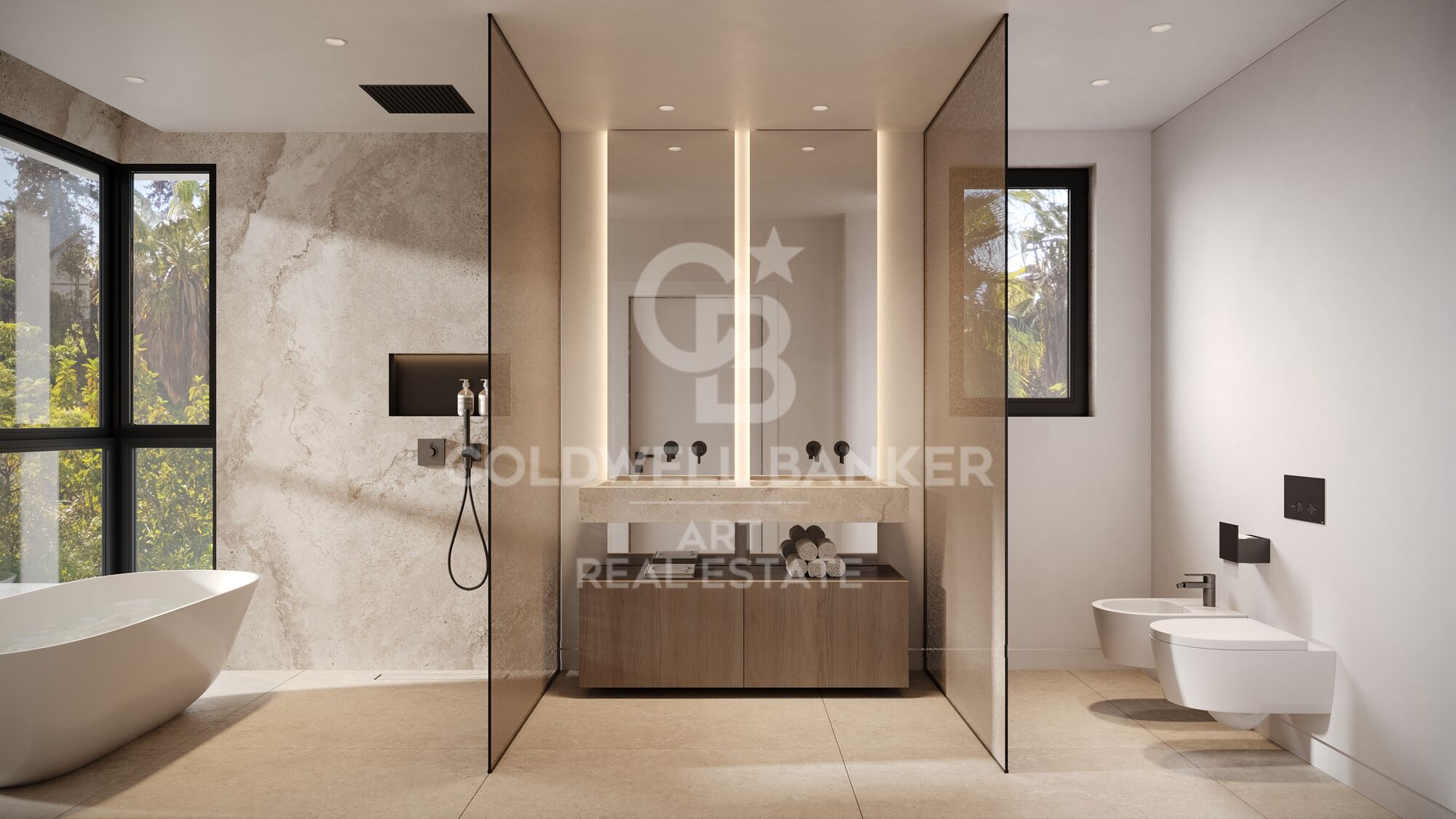 Detached villa with panoramic views on the Golden Mile, Marbella