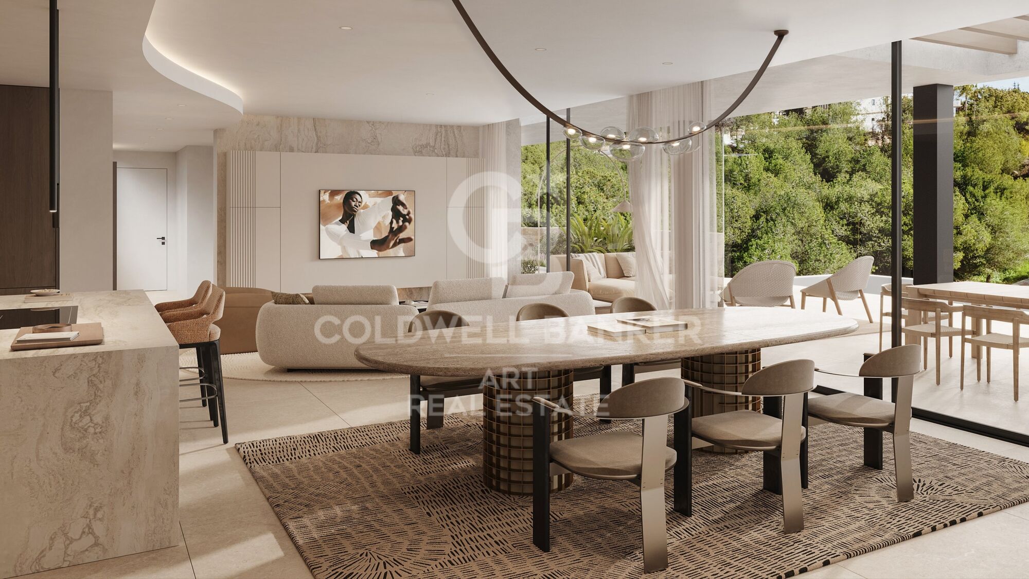 Detached villa with panoramic views on the Golden Mile, Marbella