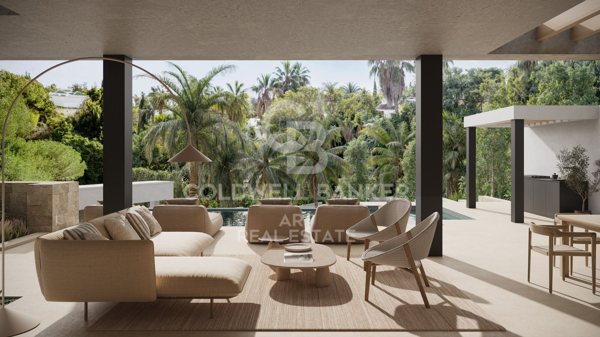 Freistehende Villa mit Panoramablick an der Goldenen Meile, Marbella
