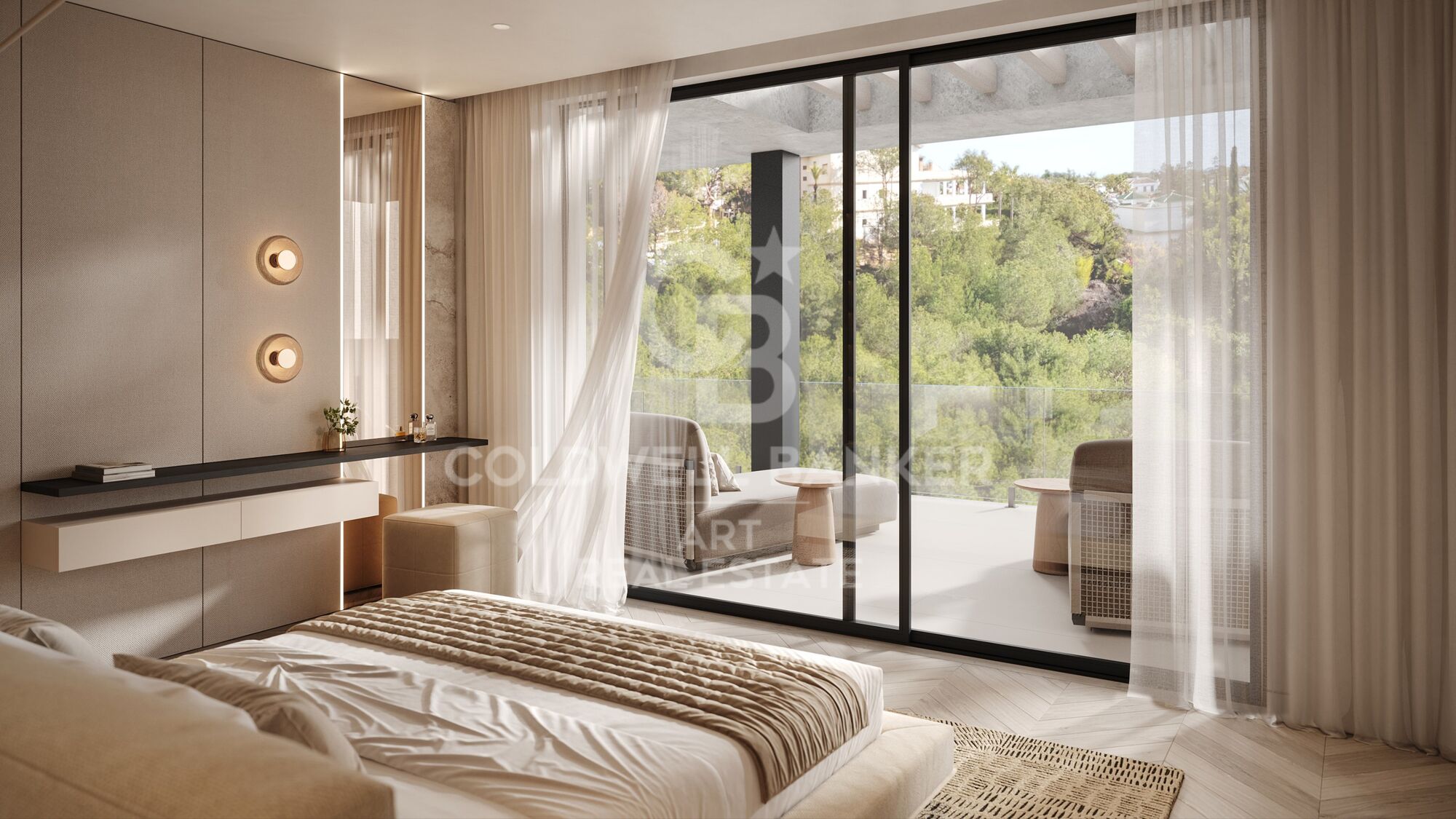 Freistehende Villa mit Panoramablick an der Goldenen Meile, Marbella
