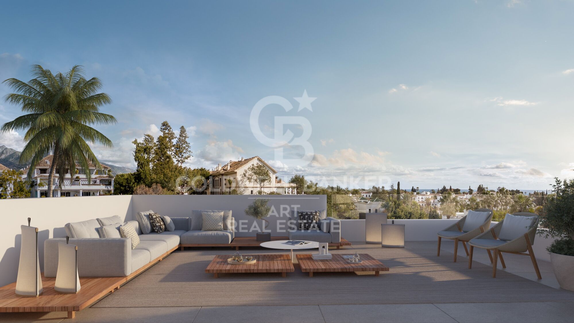 Freistehende Villa mit Panoramablick an der Goldenen Meile, Marbella