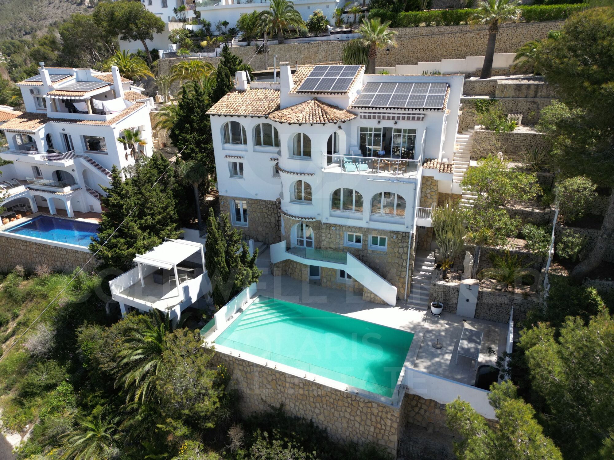 Villa mit Meerblick in Moraira - Pueblo Alcázar