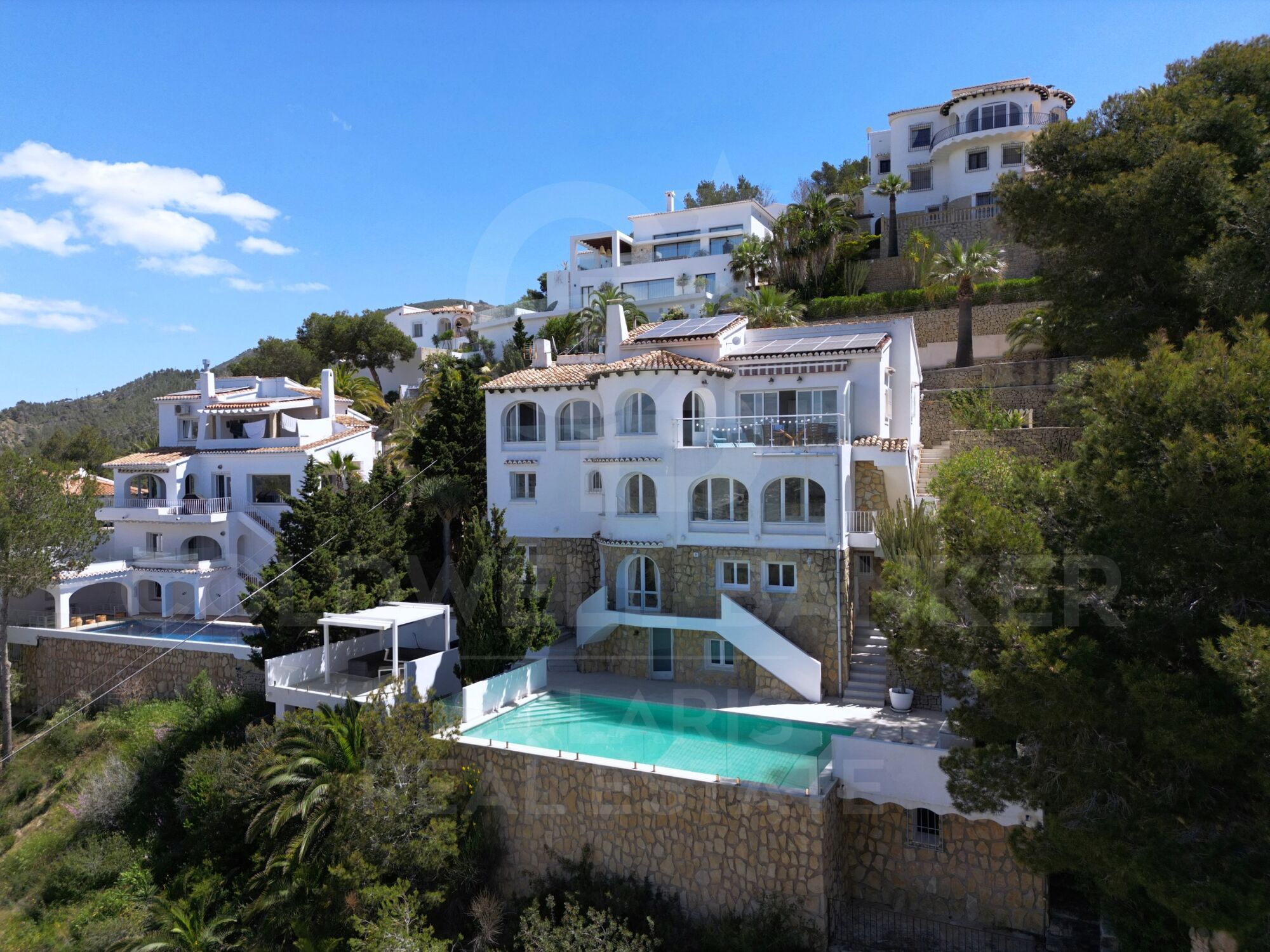 Villa mit Meerblick in Moraira - Pueblo Alcázar