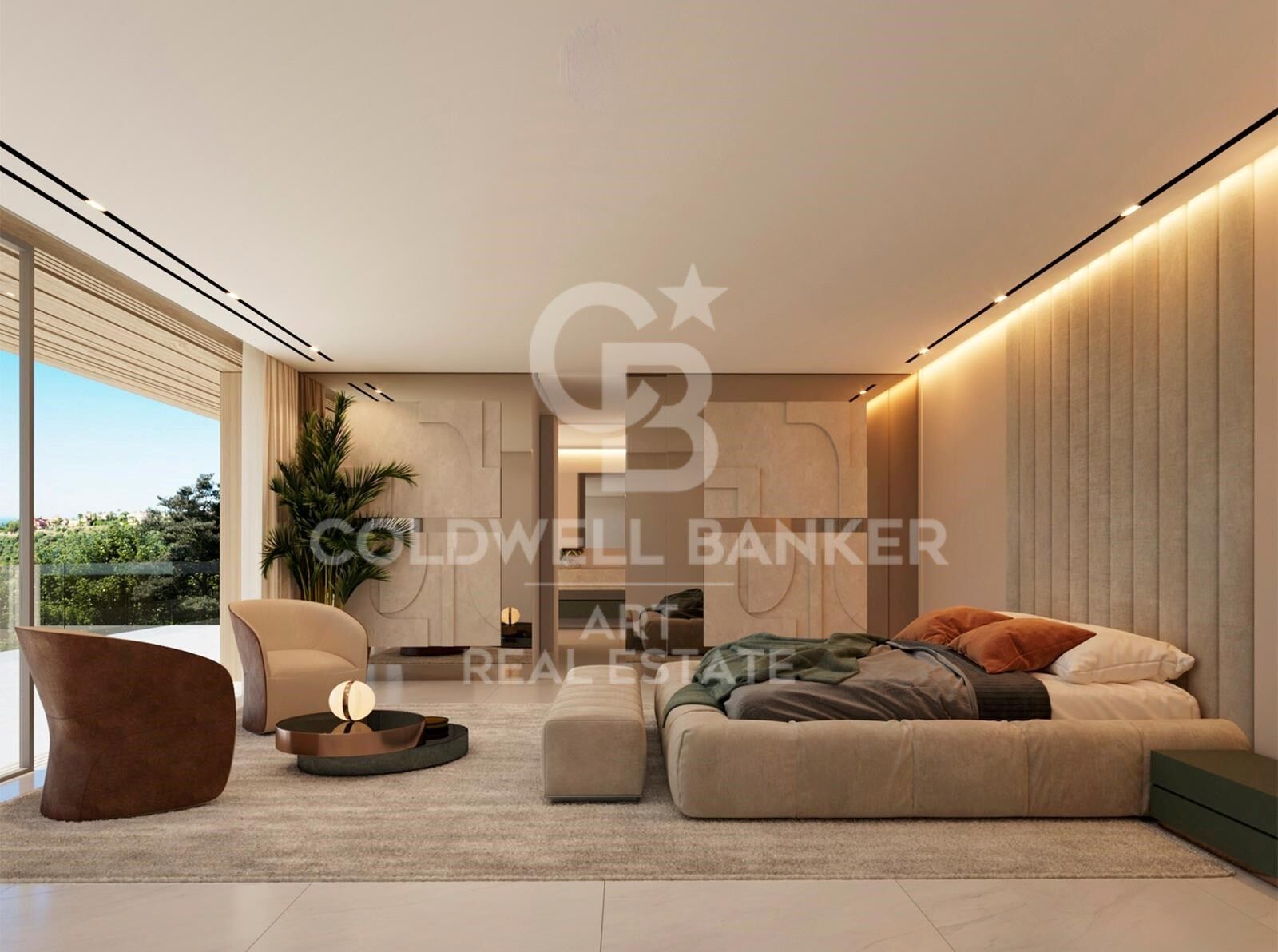 Letztes Grundstück mit Panoramameerblick und Luxus-Villaprojekt in Lomas de La Quinta, Benahavís