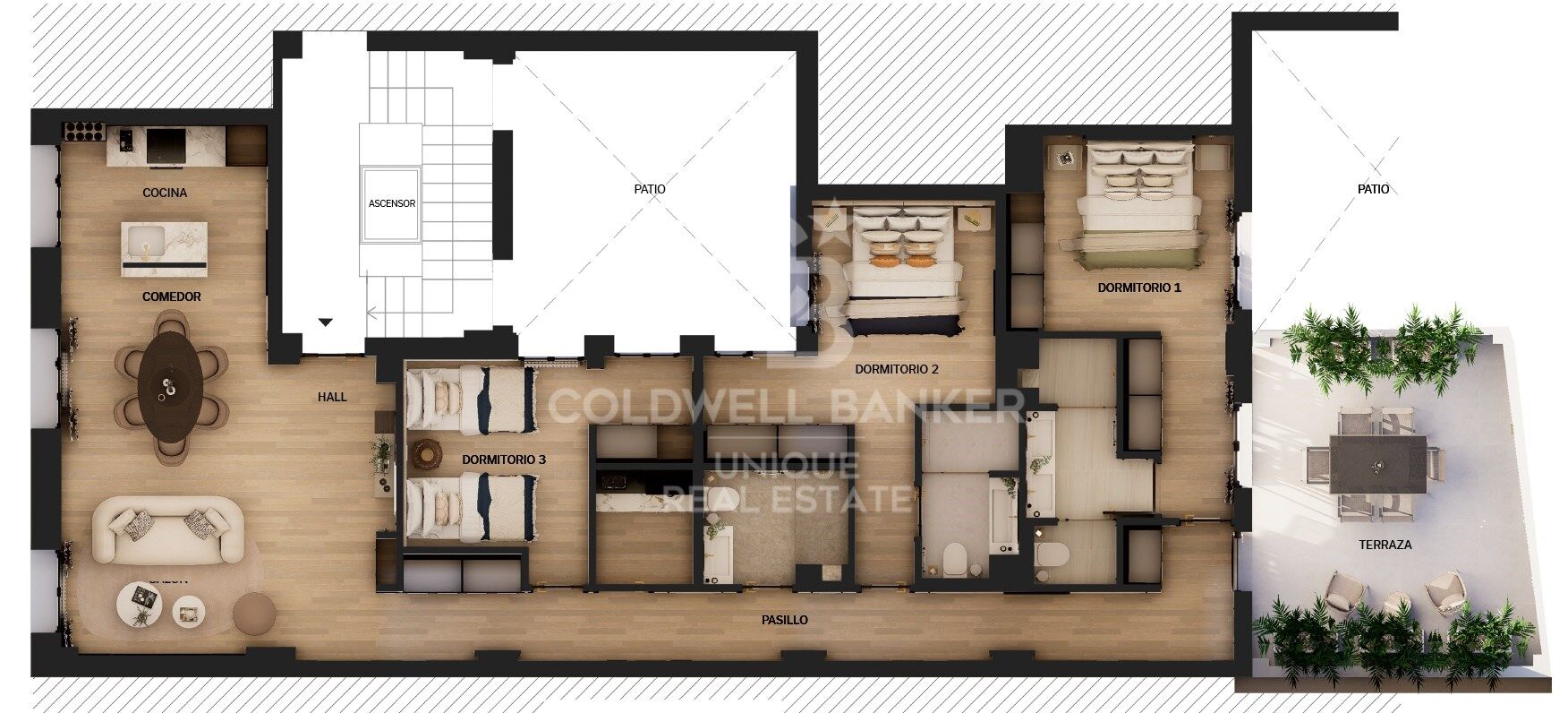 Flat 3 Bedrooms Sale Madrid