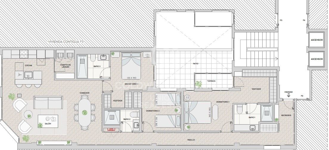 Außenwohnung mit 3 Schlafzimmern, Terrasse und Garage in Lista, Madrid