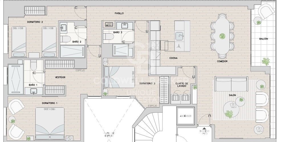 Exterior flat with terrace and garage in Goya, Madrid