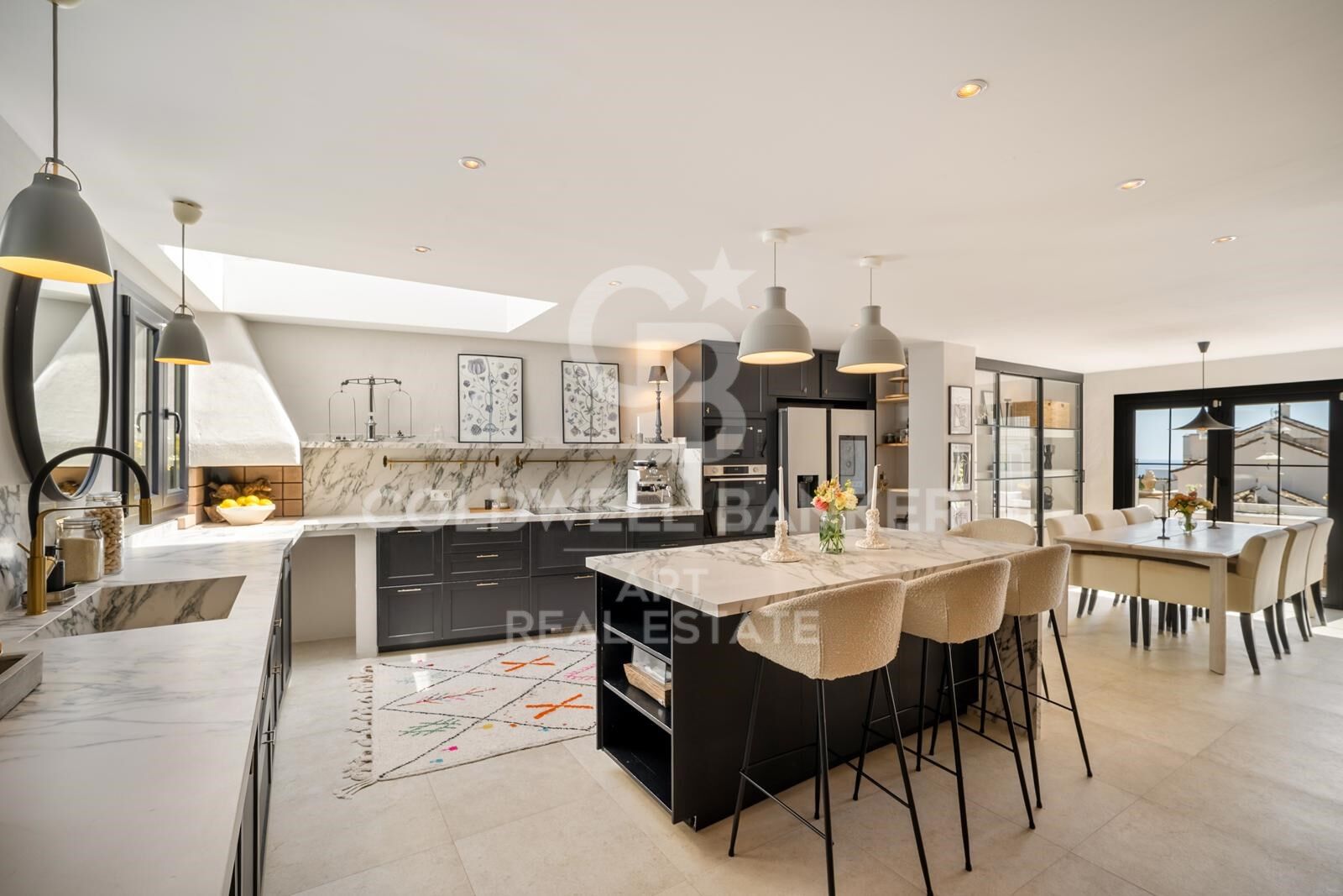 Stylish Andalusian-Nordic townhouse with sea views on Marbella's Golden Mile