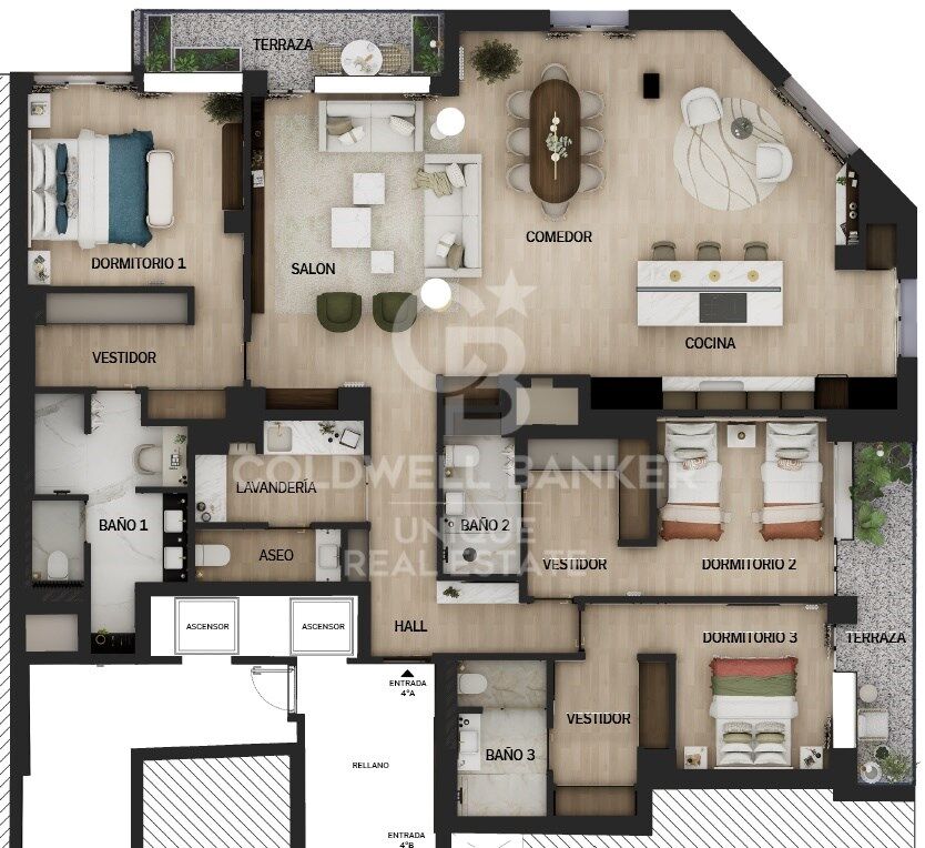 Brand new 3-bedroom exterior flat with terrace in Goya, Madrid