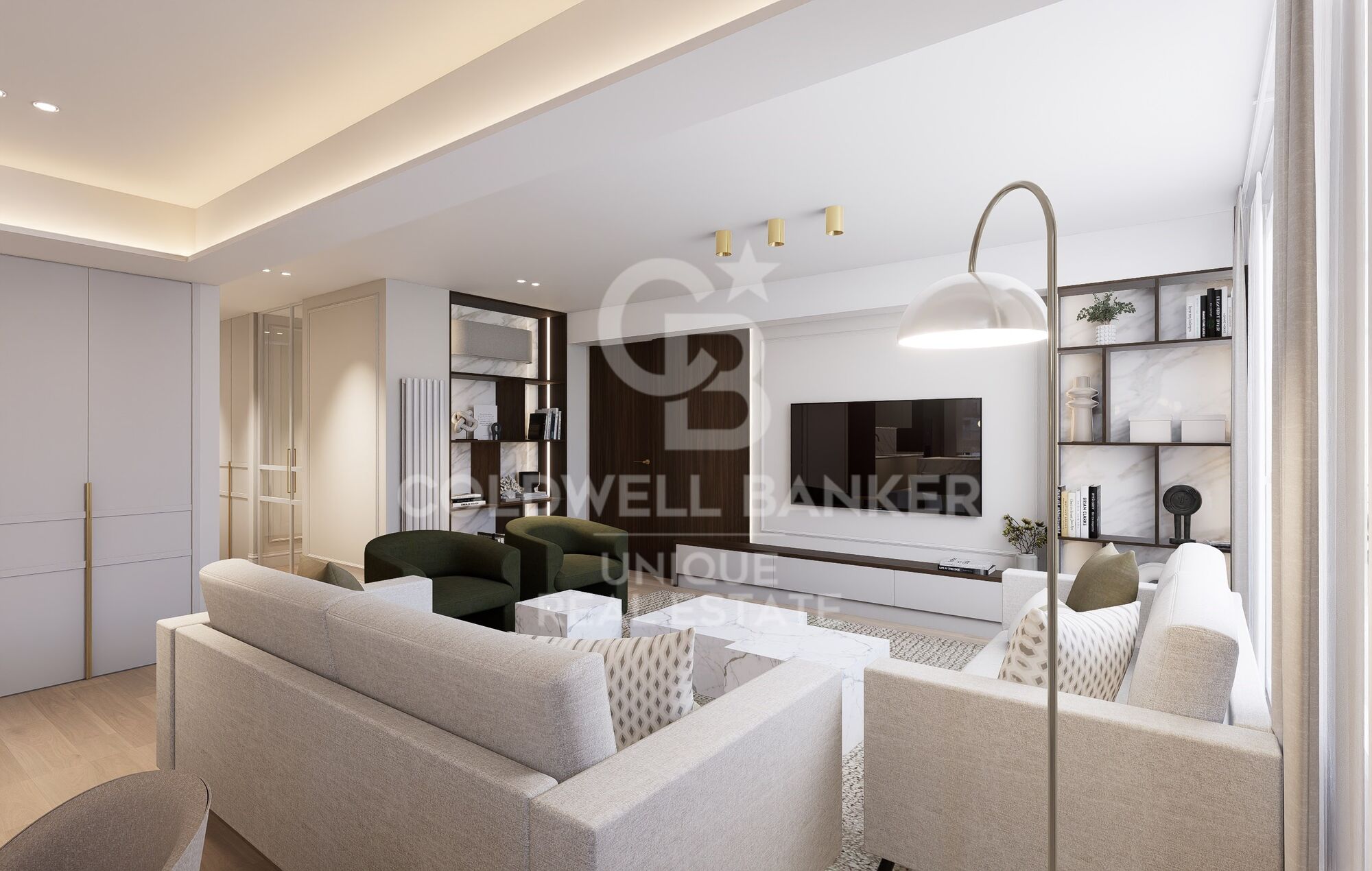 Piso exterior a estrenar de 3 habitaciones con terraza en Goya, Madrid