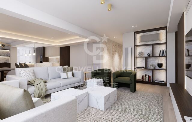 Brandneue 3-Zimmer-Außenwohnung mit Terrasse in Goya, Madrid