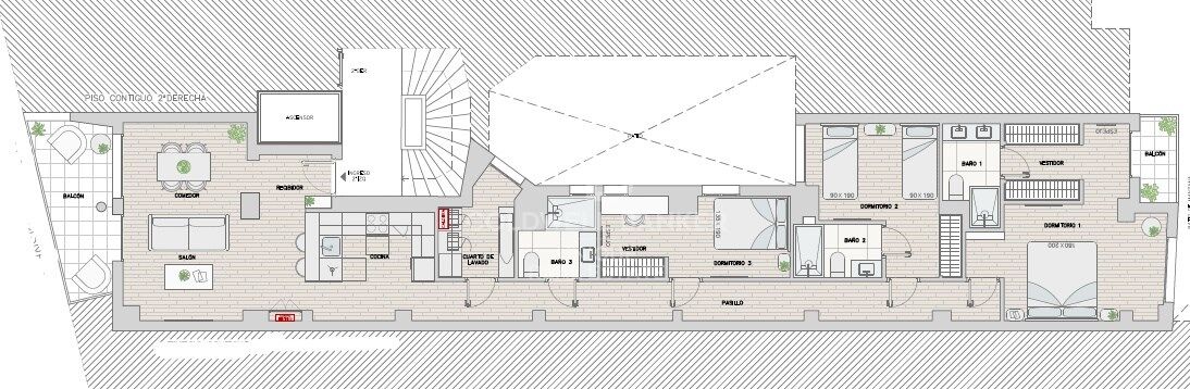 Brand new exterior flat with terrace and balcony in Trafalgar, Madrid