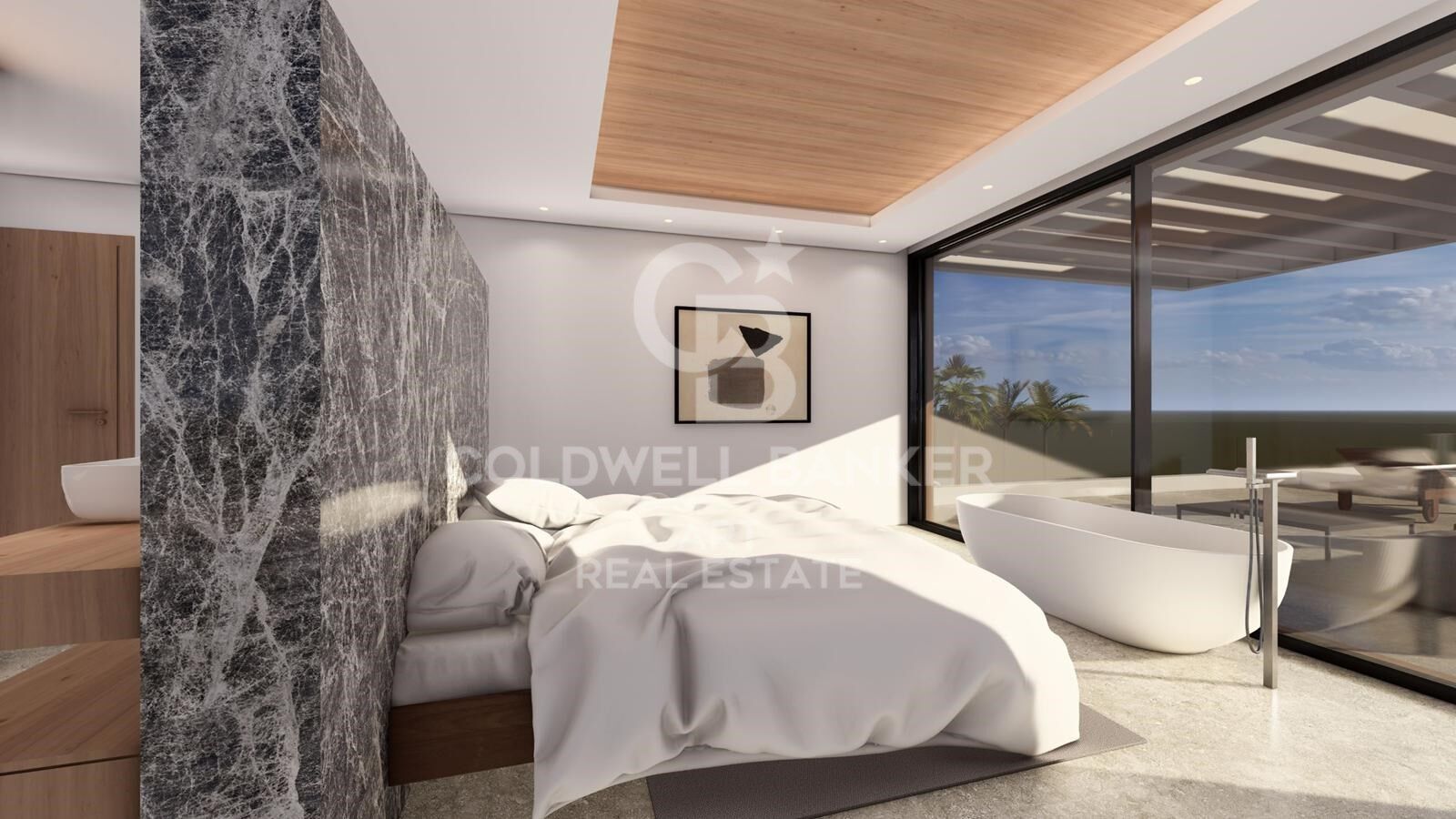 Villa de lujo moderna con impresionantes vistas al mar y al golf, Los Flamingos, Benahavís