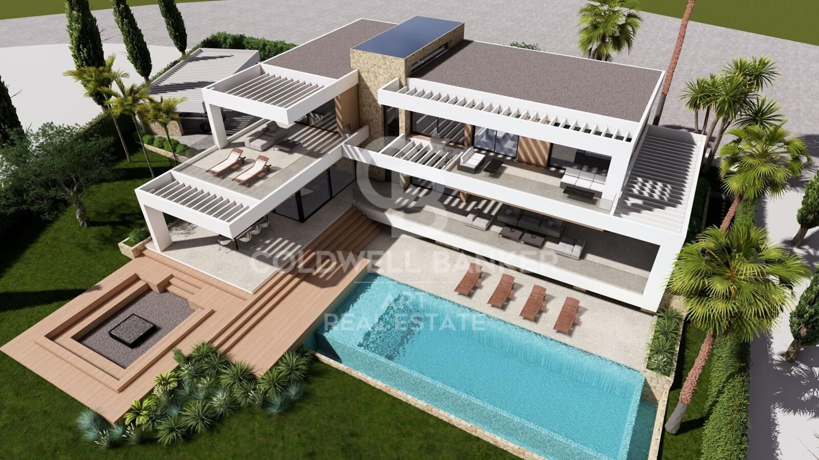 Modern luxury villa with breathtaking sea and golf views, Los Flamingos, Benahavís