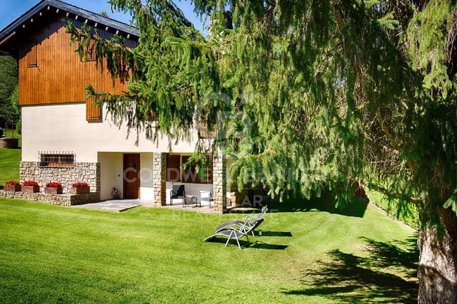 Rez-de-chaussée rénové avec jardin et vue sur Alp