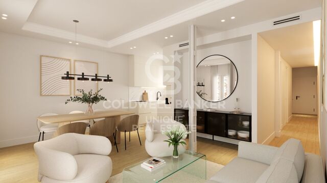 Piso exterior a estrenar de 2 habitaciones y 2 baños en Lista, Madrid