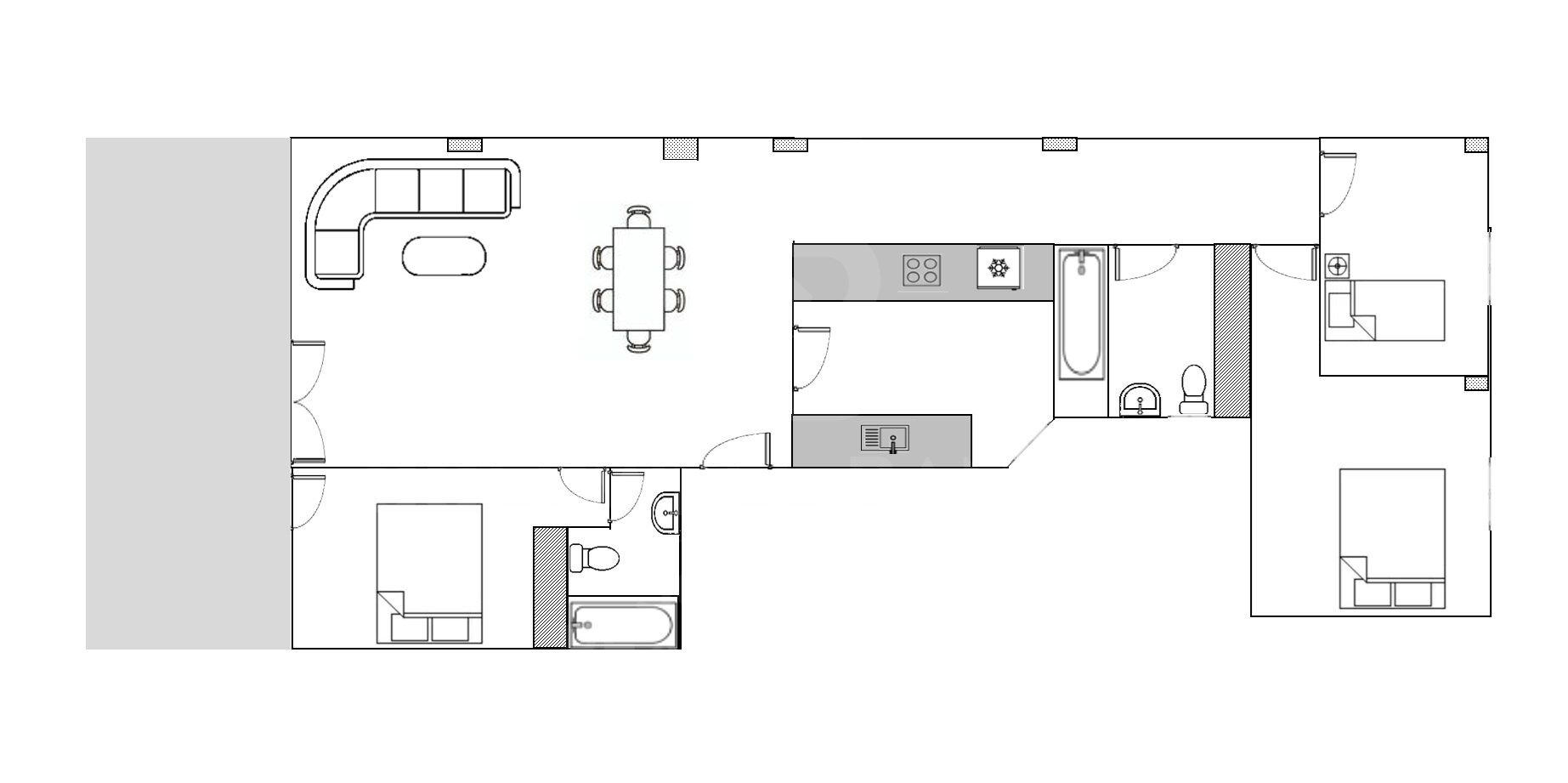 Appartement confortable avec de grands espaces et un emplacement privilégié à Xaló