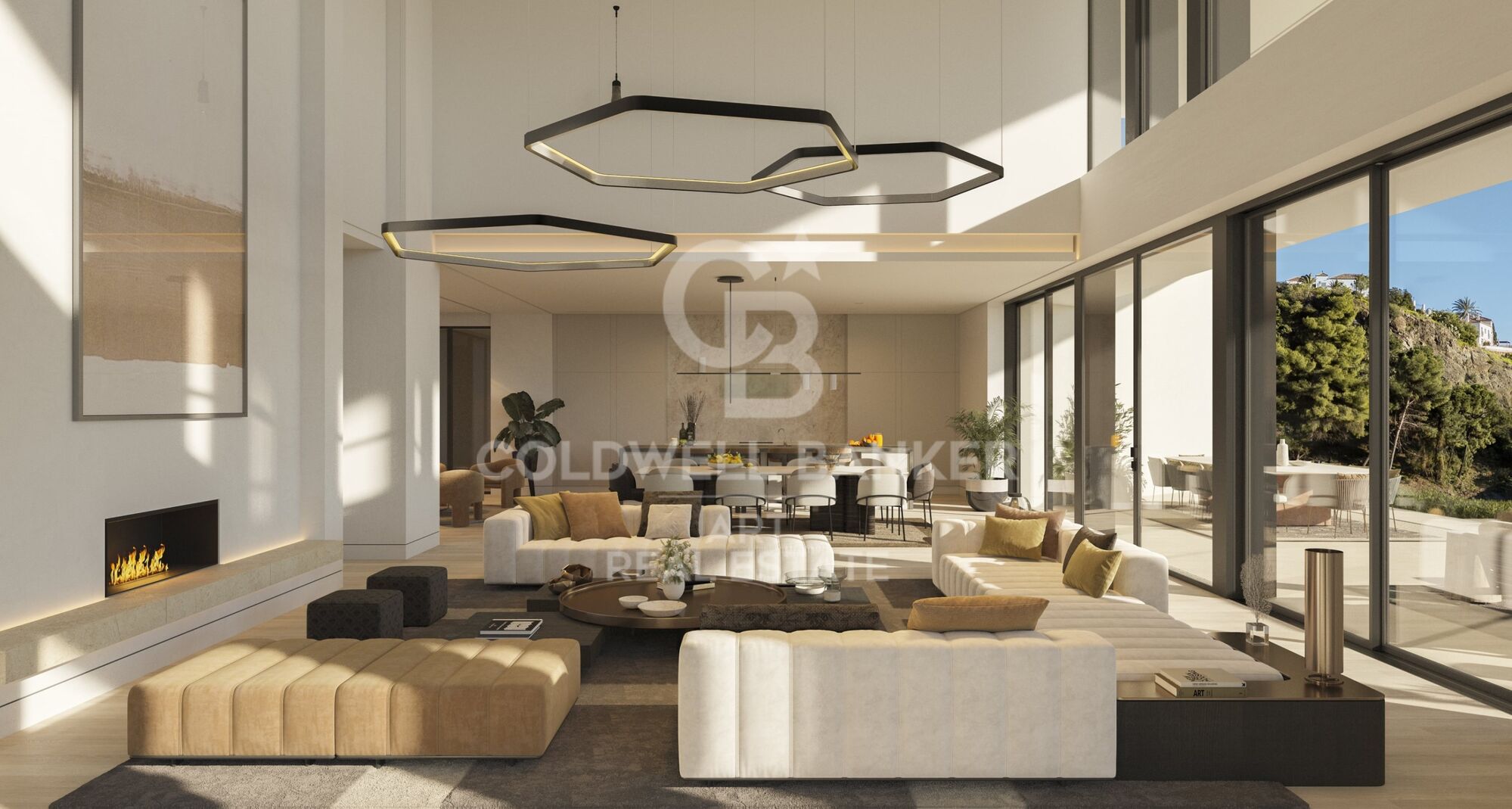 Villa de design impressionnante au cur d'El Madroñal, avec des vues panoramiques spectaculaires sur la mer Méditerranée