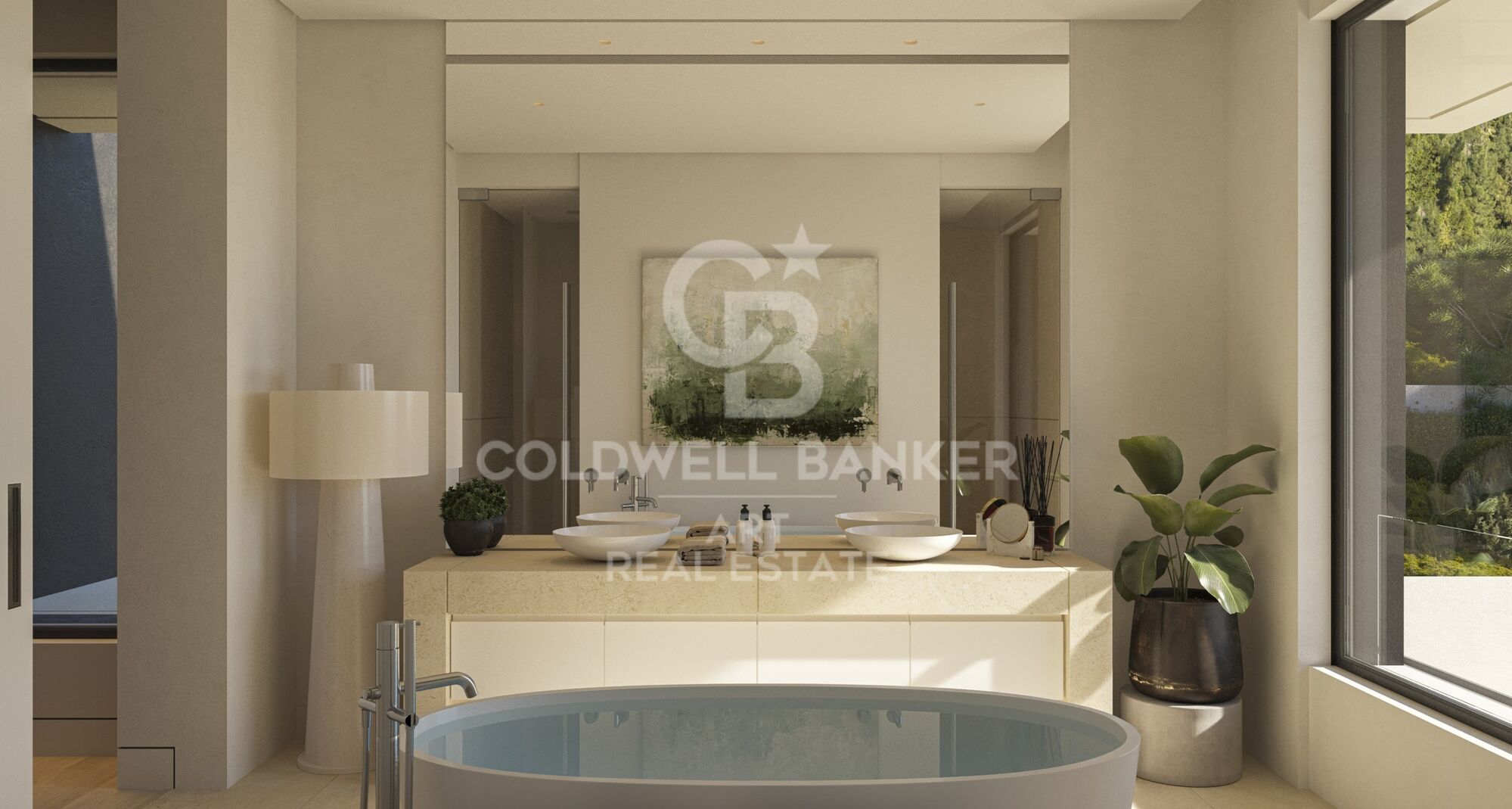 Stunning designer villa in the heart of El Madroñal, with spectacular panoramic views of the Mediterranean Sea