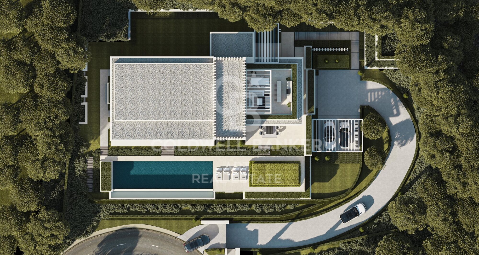 Exklusive Designervilla mit Ausrichtung zum Mittelmeer in El Madroñal