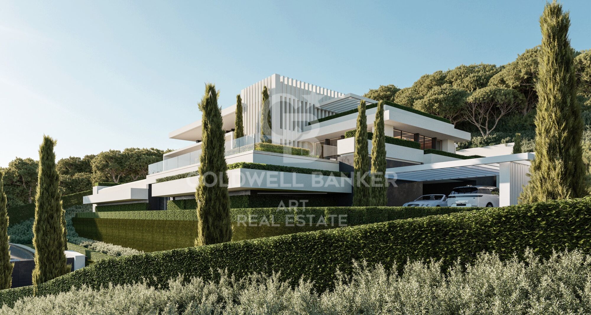 Villa design exclusive orientée vers la mer Méditerranée à El Madroñal