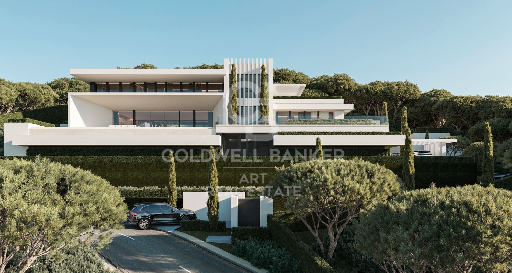 Exclusiva villa de diseño orientada al mar mediterráneo en El Madroñal