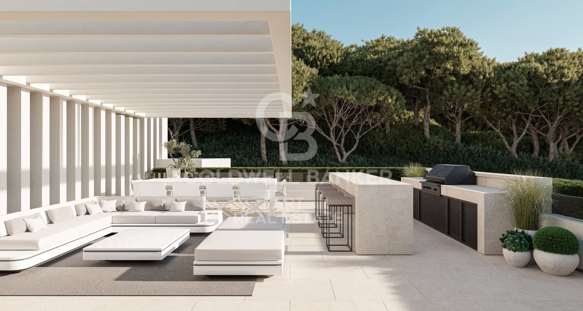 Exklusive Designervilla mit Ausrichtung zum Mittelmeer in El Madroñal