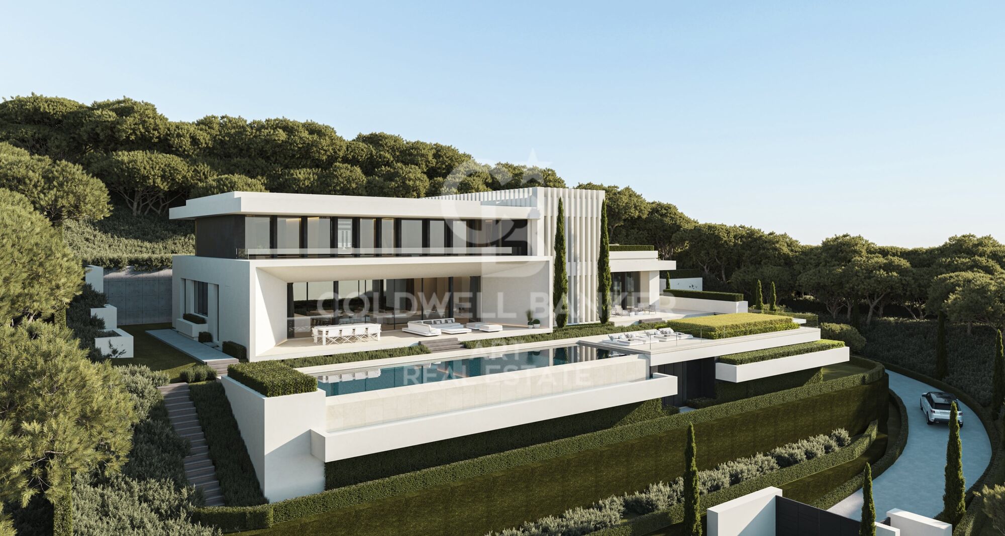 Villa design exclusive orientée vers la mer Méditerranée à El Madroñal