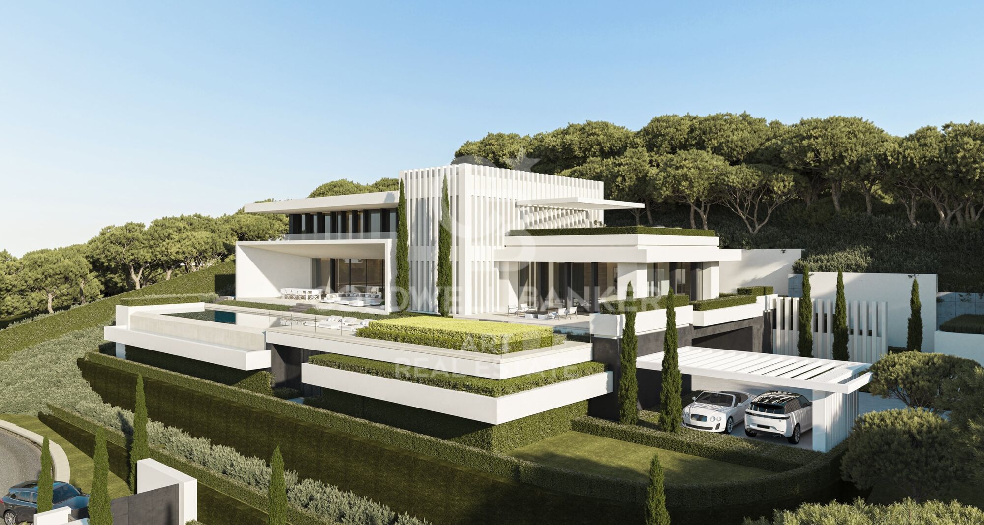 Villa design exclusive orientée vers la mer Méditerranée à El Madroñal