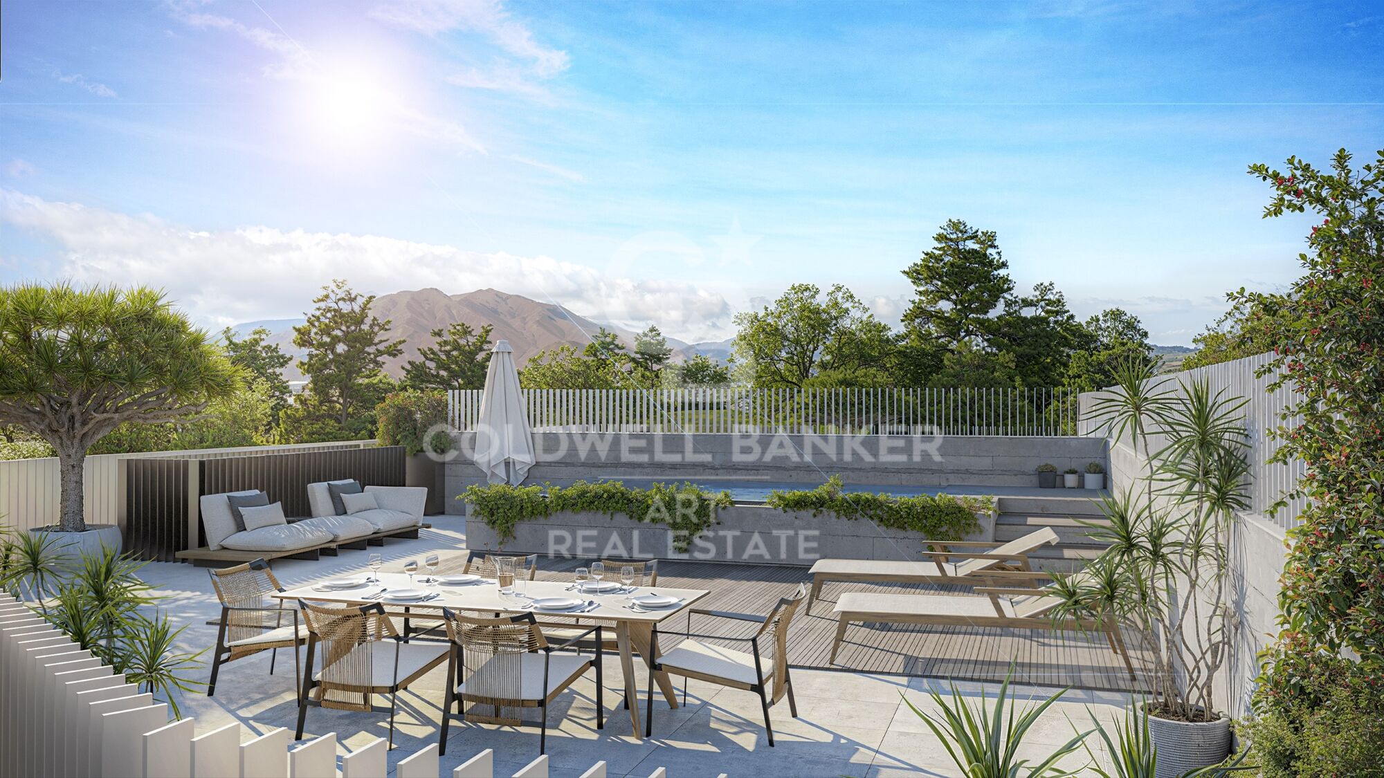 Neue Apartments mit exklusivem Blick auf die Sierra Bermeja und das Mittelmeer in Estepona