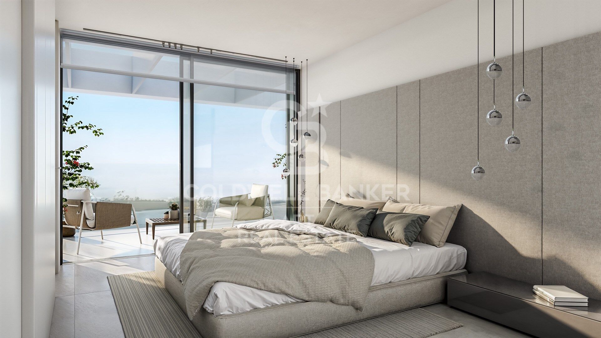 Logements design avec vue panoramique sur la mer à Estepona