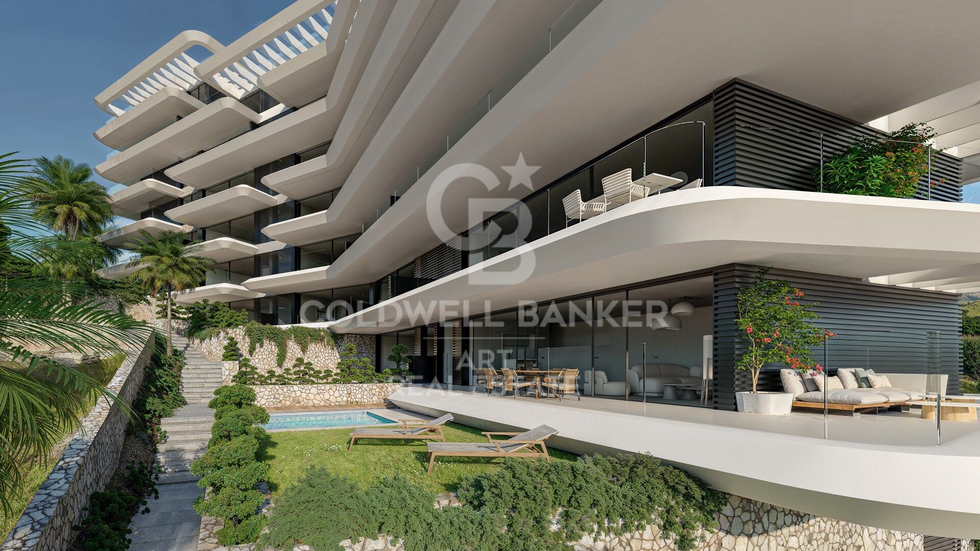 Viviendas de diseño con vistas panorámicas al mar en Estepona