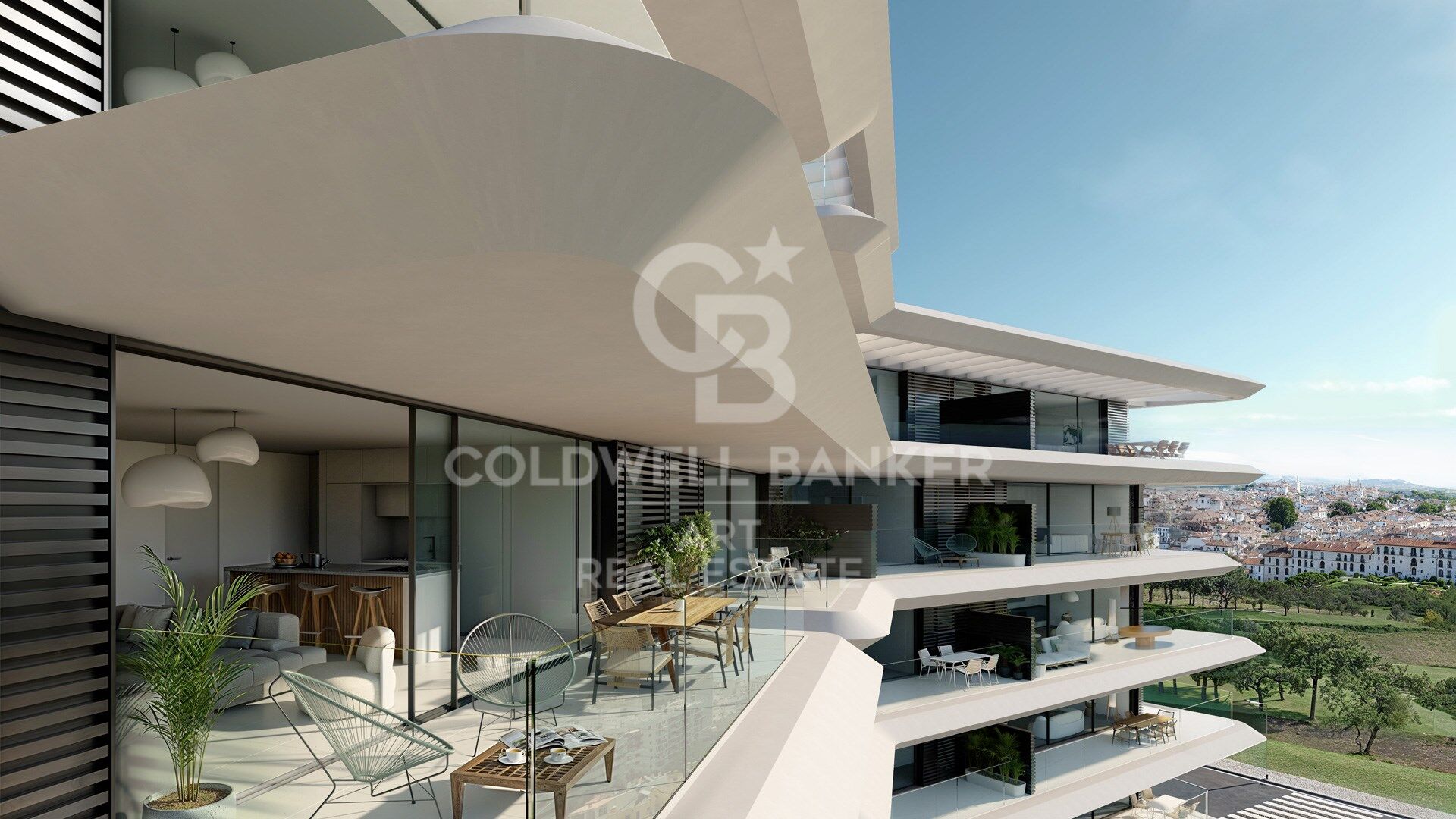 Viviendas de diseño con vistas panorámicas al mar en Estepona