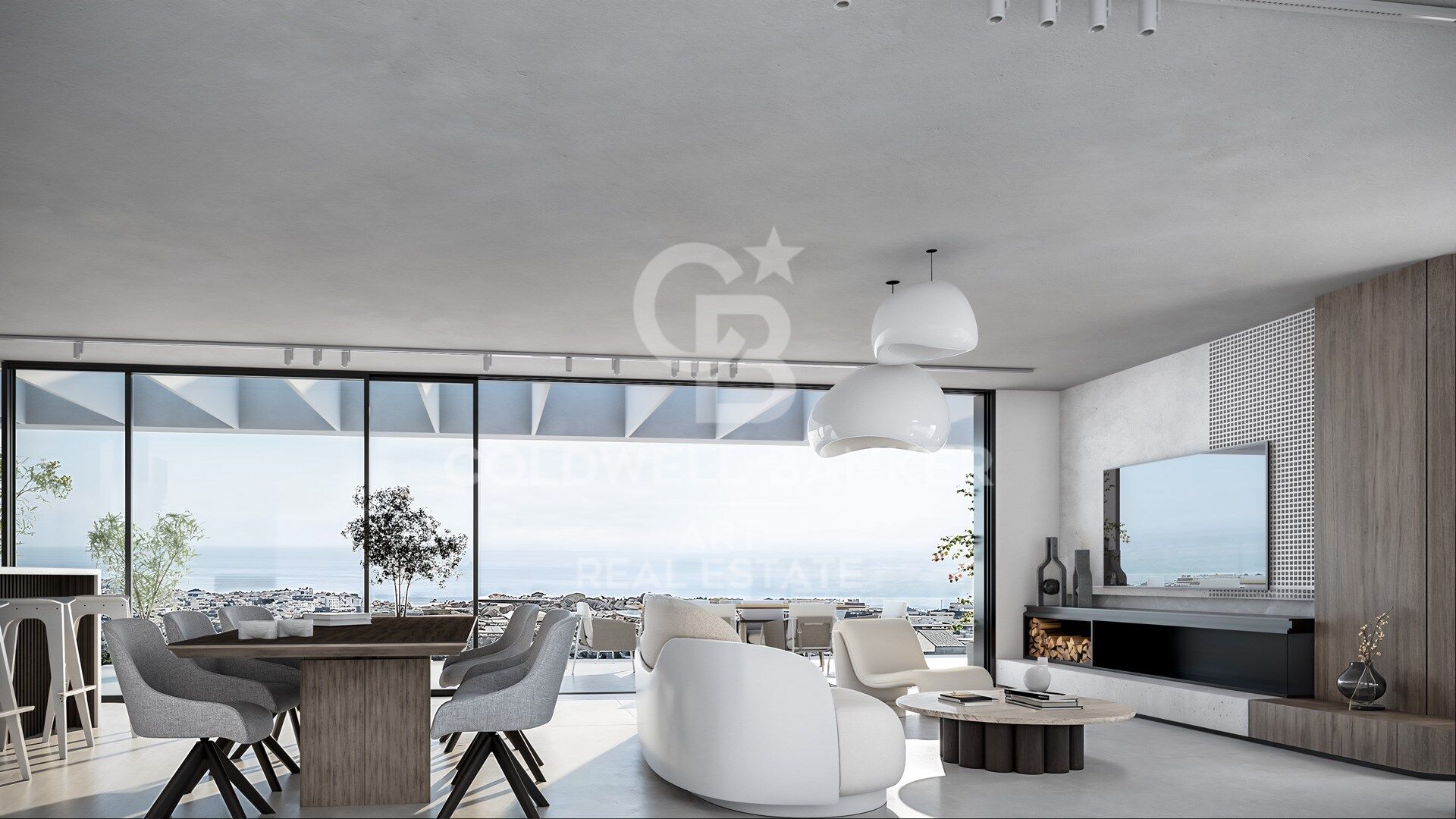 Logements design avec vue panoramique sur la mer à Estepona
