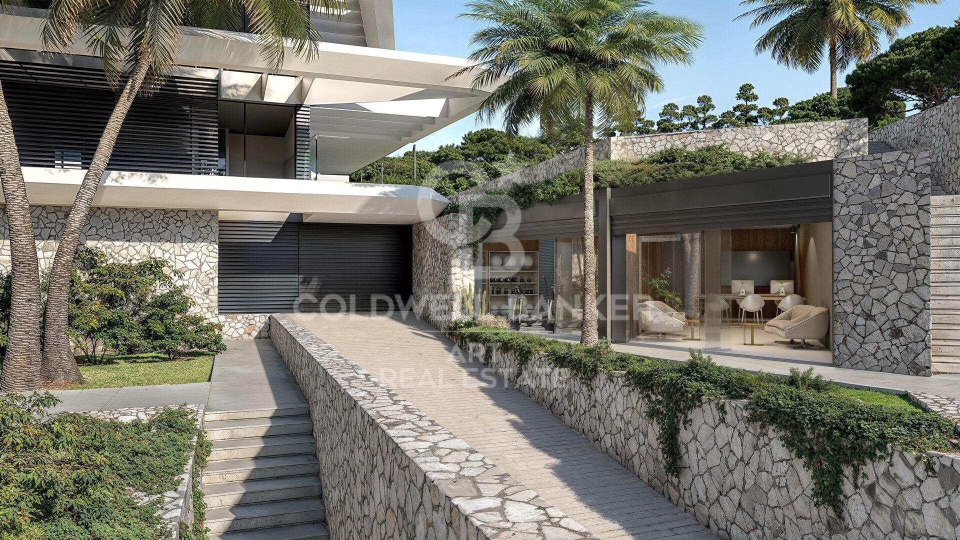 Logements design avec vue panoramique sur la mer à Estepona