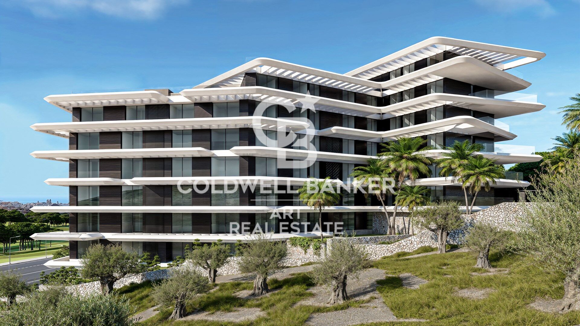 Logements design avec vue panoramique sur la mer à Estepona