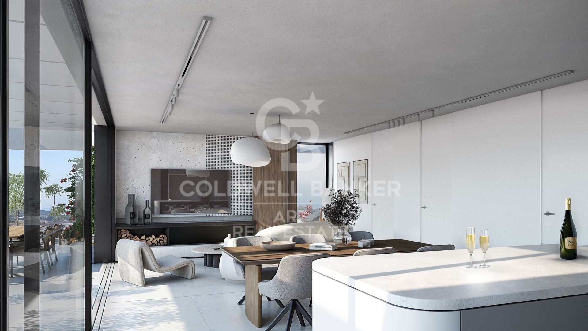 Logements design avec vue panoramique sur la mer à Estepona