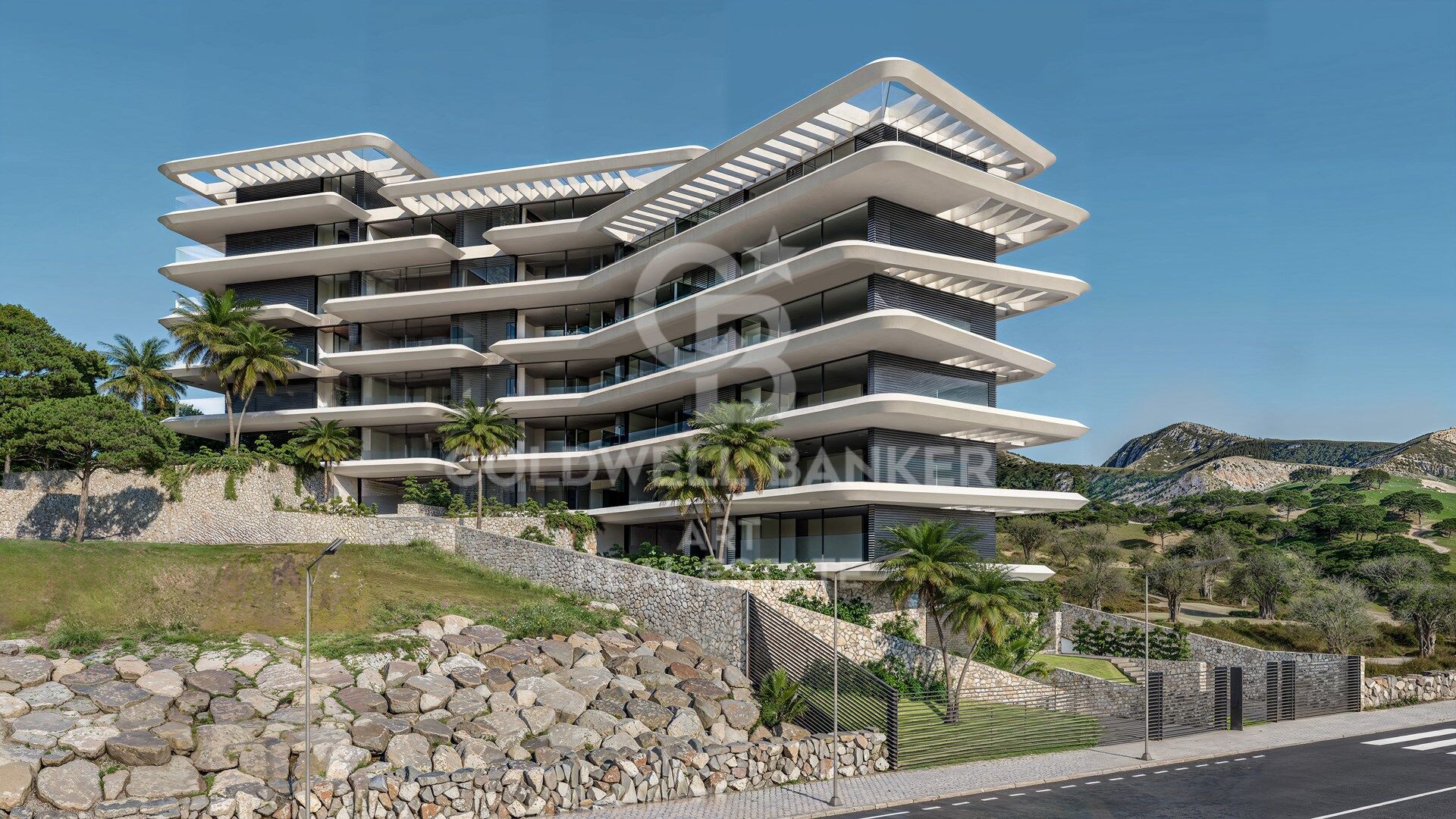 Logements design avec vue panoramique sur la mer à Estepona