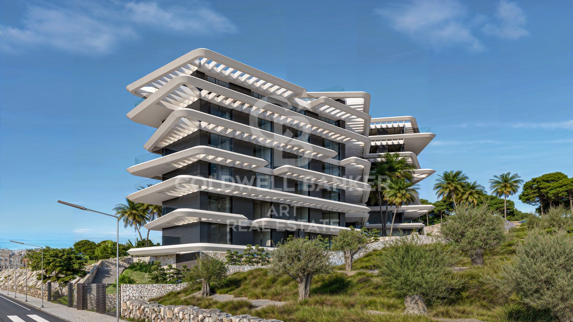 Logements design avec vue panoramique sur la mer à Estepona