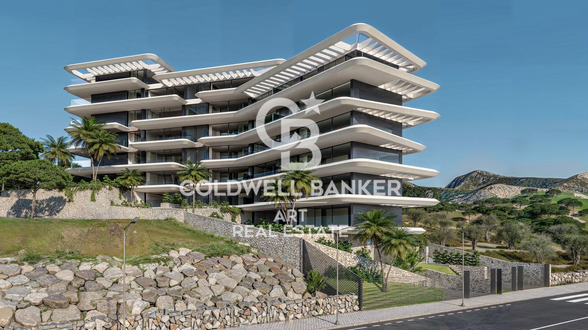 Logements design avec vue panoramique sur la mer à Estepona