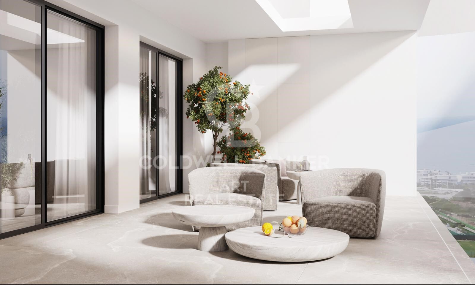 Apartamentos y áticos de 2 y 3 dormitorios con vistas en Estepona