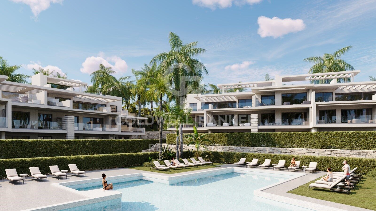 Apartamentos y áticos de 2 y 3 dormitorios con vistas en Estepona