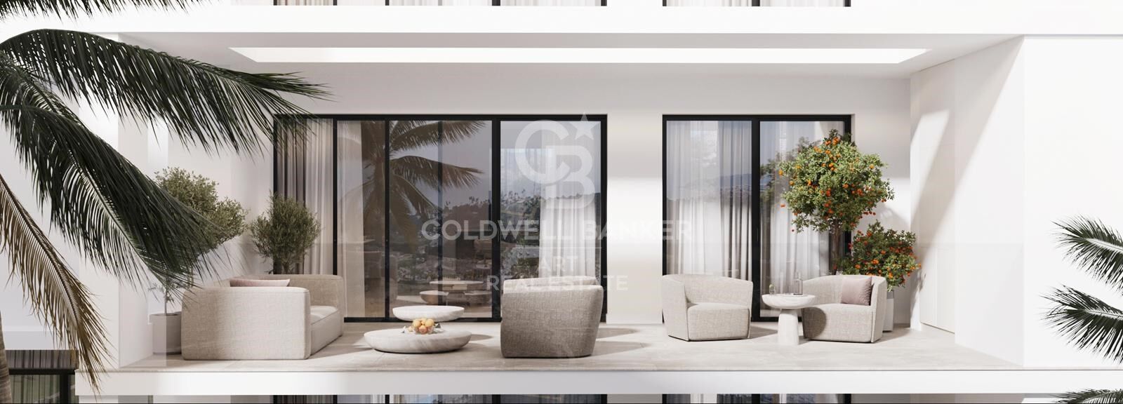 Apartamentos y áticos de 2 y 3 dormitorios con vistas en Estepona